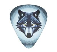 Fierce Wolf Head Guitar Plectrums Classical Triangle Bass Acoustic And Electric Guitar Plectrums For Guitarists 12 Pieces