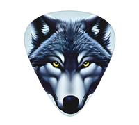 Fierce wolf head Patterned Guitar Picks, 12-Piece Set, Suitable for Bass and Electric Guitar Playing, Ideal for Beginners