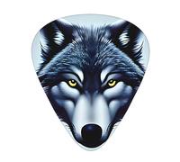 Fierce wolf head Patterned guitar picks - (thin/medium/thick) free to choose, suitable for all kinds of string instruments,