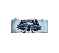 Fierce wolf head Printed baby bow headband - super soft elastic headband, suitable for newborns, parties, photo shoots and daily wear,