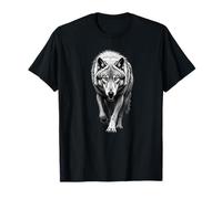 Fierce Wolf Wild Soul Mountain Forest Animal Artwork Freedom T-Shirt