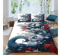 FIERDXA Octopus Tentacles Bedding Set 3D Digital Printing Animal Themes Marine Animals Duvet Cover Set Chic Breathable Comforter Cover Universal for All Seasons with Pillow King（220x240cm）