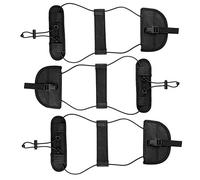 Fiersh 3 Pack Luggage Bungee Strap - Elastic, Black, Adjustable, Durable, 24cm to 64cm, Compatible with Passenger Car