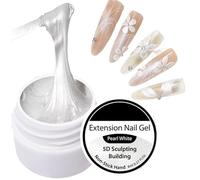 Fierudeng 3D Nail Sculpting Gel,8ml Professional Manicure Decoration - Flower Art 3D Builder Nail Gel,for Women Girls Beginners Manicurist Home Salon Daily Travel Holiday Birthday