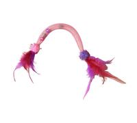 Fierudeng Catnip Toy Bite Rope - Stretchable Elastic Catnip Rope Toy - Bite-Resistant Sisal Rope Cat Toy Fluttering Feathers Mimic The Movement Of Birds, Inspiring Your Cat's Natural Instincts
