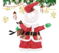 Fierudeng Christmas Costume for Cat, Cosplay Clothing with Hat, Santa Claus Costume for Small Dogs, for Christmas, Cosplay, Masquerade, Theatre Performance, Festival, Celebration, Stage Performance