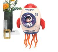 Fierudeng Crawling Toy - Electric Rocket Toy,Projector Lighted Music Doll for Festival Home Party Table Event Indoor Holiday Family Girl Boy Aged 3+ Kids