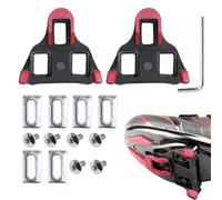Fierudeng Cycling Shoe Cleats, 2X Locking Cycling Pedals Cleat, Indoor & Road Cycle Cleat, Road Cycle Clips for Stability and Power Transfer