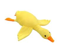 Fierudeng Dog Toy Duck - Plush Dog Chewing Toys - Interactive Giant Washable Teether Doll for Home Apartment Garden Park Living Room