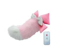 Fierudeng Electronic Cat Tail | Wireless Remote Control Self-Adhesive Wagging Decor,Car Tail - for RV Automotive Auto Vehicle Motorcycle Bumper Trunk