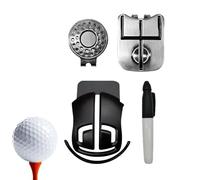 Fierudeng Golf Ball Markers - Trident Alignment Template,Golf Ball Line Marker Tool Set - for Men Women Golfers Players Tournament Putting Green Driving Range Club Course Fathers Day