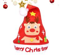 Fierudeng Handmade Christmas Hat Set,Christmas Art Hat Crafts Making Kit | Santa Supplies Toys Set for Girl Kids Easter Preschool Home Valentines Children Nursery Kindergarten