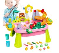 Fierudeng Outdoor Water Table,Summer Water and Sand Activity Sensory Playset - Sensory Toys Interactive for Preschoolers Boys Girls Baby Indoor Outdoor Playground Pool Park Bath Patio