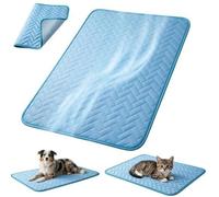 Fierudeng Pet Cooling Mat, Pet Ice Silk Cold Pad, Dog Foldable Cooling Pad, Cat Summer Ice Silk Mat, For Outdoor Indoor Backyard Balcony Home Living Room Bedroom Apartment