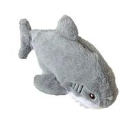 Fierudeng Plush Pen Pouch, Cartoon Shark Pencil Bag, Zippered School Stationery Storage Cute Student Organizer for Markers Erasers Ballpoints Keychains Crayons Rulers