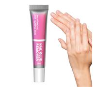 Fierudeng Press on Remover for Nails,Fake Nail Remover 10ml | Solid Adhesive Removal Cleaning Solution for Home Beginner Professional Business School Expert Travel