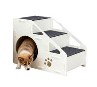 Fierudeng Stairs for Pets, Non-Slip Cat Stairs, 4-Tier Ramp for High Couch and Home, for High Bed, Bedroom, Couch, Small, Medium, Large Animals, Puppies, Kittens