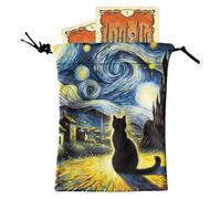 Fierudeng Tarot Card Pouch - Tarot Bag Jewelry Pouch Card Holder - Drawstring Bag Storage Holder Helps Protect Your Cards, Organize Your Belongings, and Say Goodbye to Overloaded Desks and Handbags