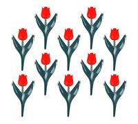 Fierudeng Walkway Edging | 10 Pieces Decorative Flower-Shaped Decor,Decorative Landscape Edging | for Beds Outdoor Retaining Yard Mulch Patio Grass Plant Pool Walkway