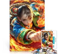 Fiery Anime Girl Punch2000 Pieces Jigsaw Puzzles for teenagers For Family Fun for is ideal as a gift for the whole family 70x100cm