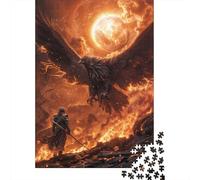 Fiery Battle with Phoenix Jigsaw Puzzle for Adults, 1000 Pieces, 70x50cm/1000pcs, Quiet Home Activity, Relaxing Indoor Time And Puzzle Lovers