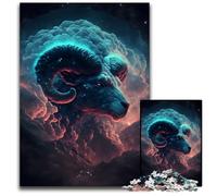 Fiery Cloud Aries Adult Jigsaw Puzzles 1000 Pieces Challenging Puzzles for Mother'S Day, Birthdays, Christmas 50x75CM/19.68x29.52inch