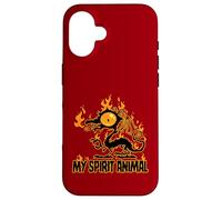 Fiery Crispy Dragon Spirit Animal Case for iPhone 16