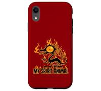 Fiery Crispy Dragon Spirit Animal Case for iPhone XR