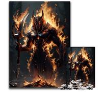 Fiery Demon WarriorJigsaw Puzzles for Adults 1000 Piece Paper Jigsaw Puzzles for Adults Perfect Home Or Office Decor Ideal 1000 PCS(38x26cm)