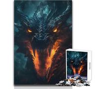 Fiery Dragon Breath 1000 Pieces Puzzles for Adults Playful Learning Cognitive Activity for Joyful Surprises Size 50x75cm