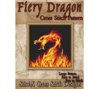 Fiery Dragon Cross Stitch Pattern