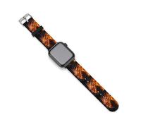 Fiery Dragon Flame Silicone Quick Release Watch Band Compatible with IWatch Waterproof Replacement Sport Strap for Men Women