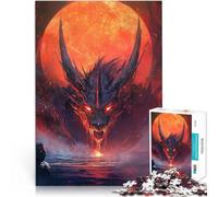Fiery DragonAdults Puzzles 1000 Piece Jigsaws Help the brain exercise addictive toys to cultivate patience great gift 38x26cm