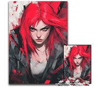 Fiery Female Hero1000 Piece Jigsaw Puzzles for Adults Puzzles for Adults for Teenagers Family Game Night BrainChallenging Gift Idea 1000 PCS(75x50cm)