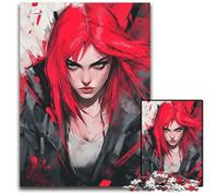 Fiery Female Hero1000 Piece Puzzle Paper Jigsaw Puzzles Brain Challenge Game for TeenagersFamily Interaction 1000 PCS(38x26cm)