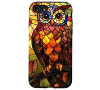 Fiery Glow Owl with Golden Feather Mosaic Case for iPhone SE (2020) / 7/8