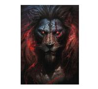Fiery Lion's Roar -1 Classic Jigsaw Puzzle for Adults, 500 PCS