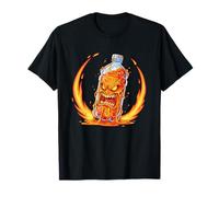 Fiery Meltdown Angry Hot Sauce Bottle Monster T-Shirt