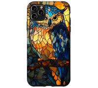 Fiery Owl with Sharp Feathers and Leafy Halo Case for iPhone 11 Pro Max