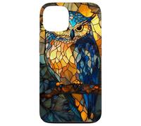 Fiery Owl with Sharp Feathers and Leafy Halo Case for iPhone 13