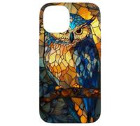 Fiery Owl with Sharp Feathers and Leafy Halo Case for iPhone 14