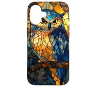 Fiery Owl with Sharp Feathers and Leafy Halo Case for iPhone 16