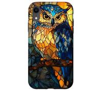 Fiery Owl with Sharp Feathers and Leafy Halo Case for iPhone XR