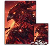 Fiery PhoenixJigsaw Puzzles for Adults 1000 Piece Jigsaw Puzzles Brain Teaser Game Interactive Family Game Suitable for Ages 14 1000 PCS(75x50cm)