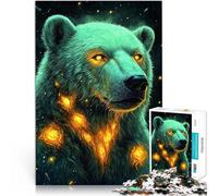 Fiery Polar Bear1000 Adult Pieces Jigsaw Puzzle Stress Reliever Staycation Kill time for is ideal as a gift for the whole family 38x26cm