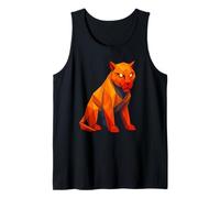 Fiery Poly Panther Geometric Jungle Power Tank Top
