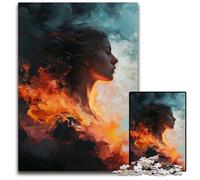 Fiery Silence1000 Piece Jigsaw Puzzle Challenging Puzzles Colorful Home Decor Interactive Family Game 1000 PCS(75x50cm)