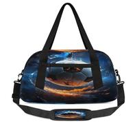 Fiery Soccer Kids Overnight Duffle Bags Boys Girls Teen Sports Soccer Sports Gym Bag for Weekender Travel Gymnastics Dance Ballet