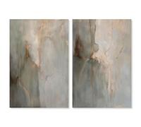 Fiery Traces Set Canvas Print Gold Boho Wall Decor Set by Art Remedy, Gallery Wrapped, 10 x 15