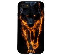 Fiery Wolf Art Wild Animal Flame Effect Case for iPhone SE (2020) / 7/8